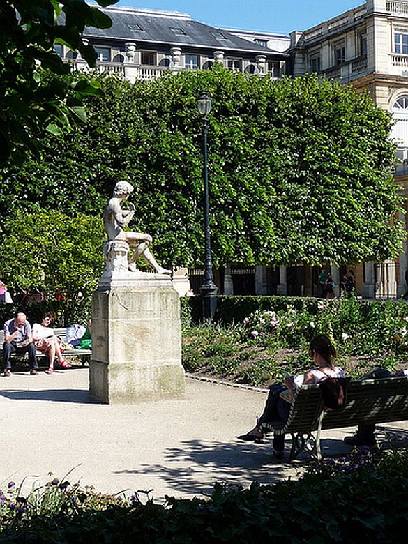 4) A quiet corner of Paris. The Jardin du Palais-Royal is a peaceful spot to sit and rest your tired feet.
